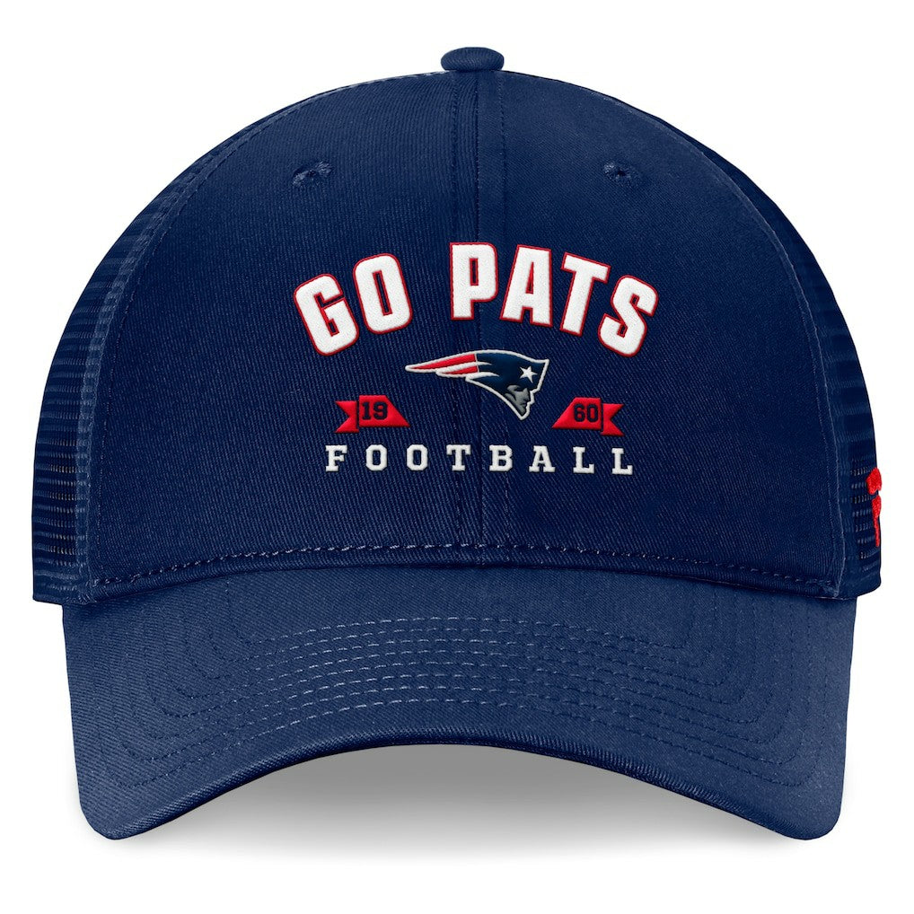 New England Patriots Timeout Trucker Adjustable Hat Navy - Fanatics