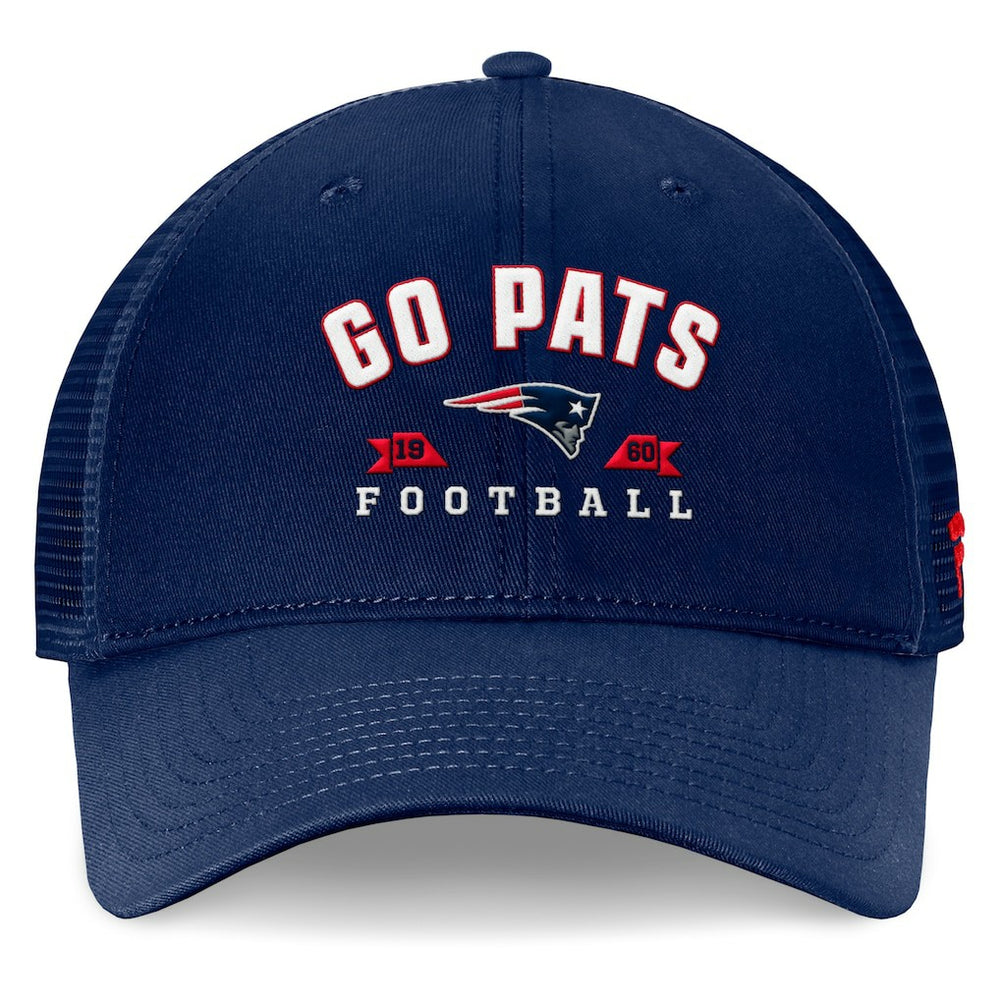 New England Patriots Timeout Trucker Adjustable Hat Navy - Fanatics