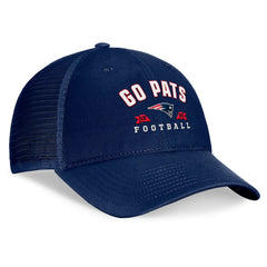 New England Patriots Timeout Trucker Adjustable Hat Navy - Fanatics