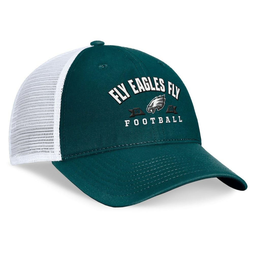 Philadelphia Eagles Timeout Trucker Adjustable Hat Midnight Green - Fanatics