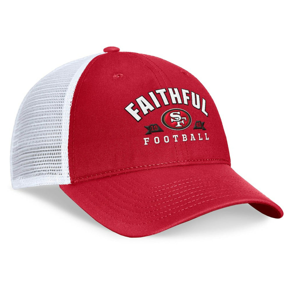 San Francisco 49ers Timeout Trucker Adjustable Hat Scarlet - Fanatics