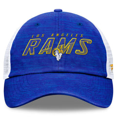 Los Angeles Rams Challenge Trucker Adjustable Hat Heather Royal - Fanatics