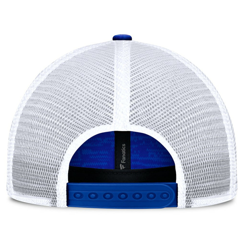 Los Angeles Rams Challenge Trucker Adjustable Hat Heather Royal - Fanatics
