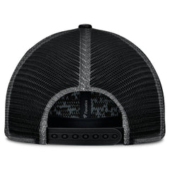 New Orleans Saints Challenge Trucker Adjustable Hat Heather Black - Fanatics