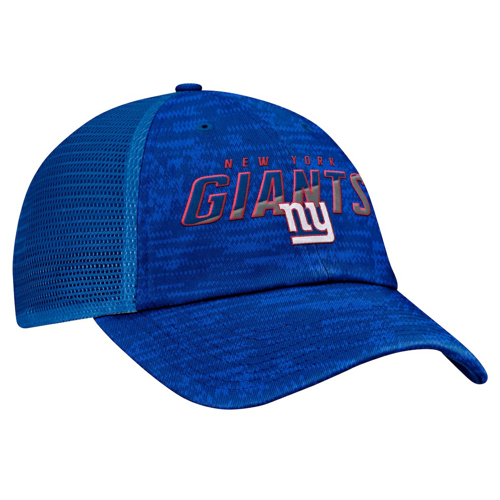 New York Giants Challenge Trucker Adjustable Hat Heather Royal - Fanatics