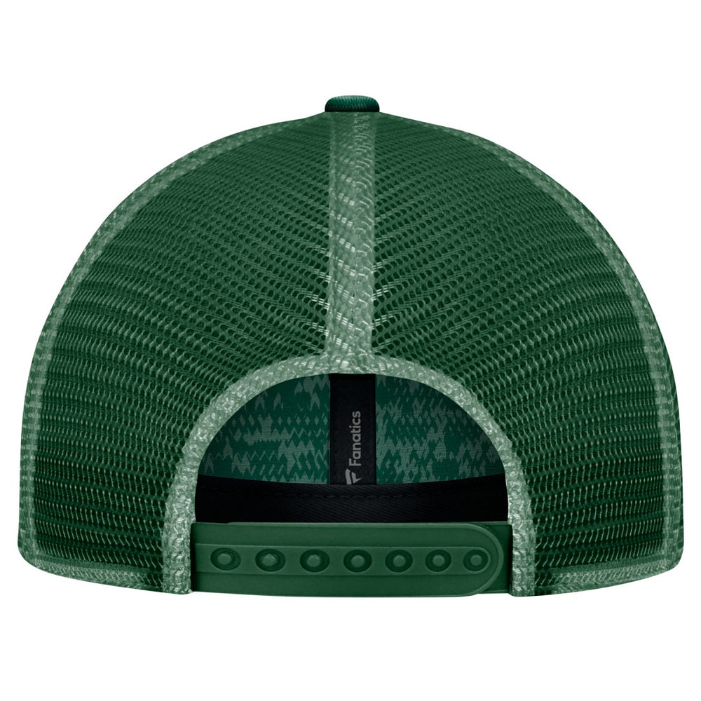 New York Jets Challenge Trucker Adjustable Hat Heather Green - Fanatics