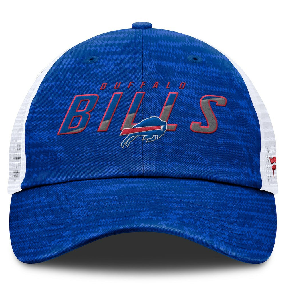 Buffalo Bills Challenge Trucker Adjustable Hat Heather Royal - Fanatics