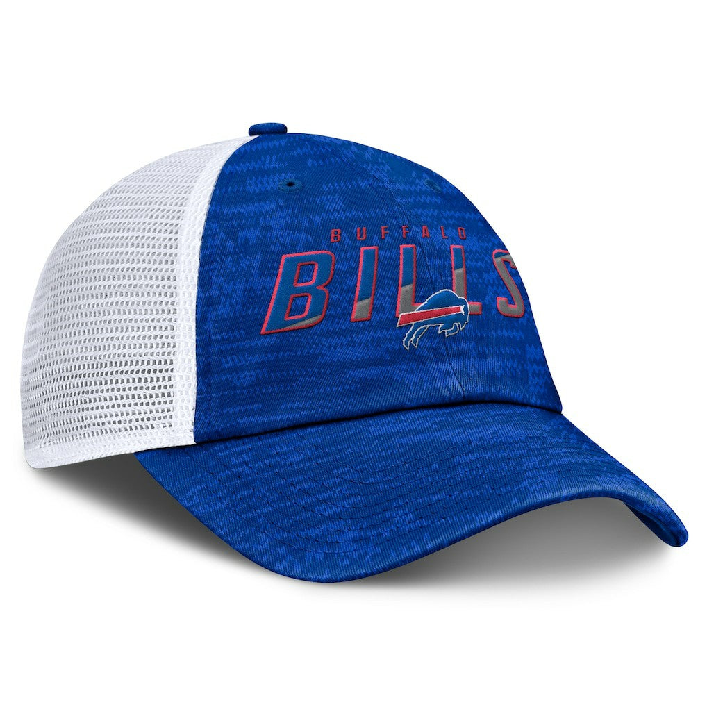 Buffalo Bills Challenge Trucker Adjustable Hat Heather Royal - Fanatics