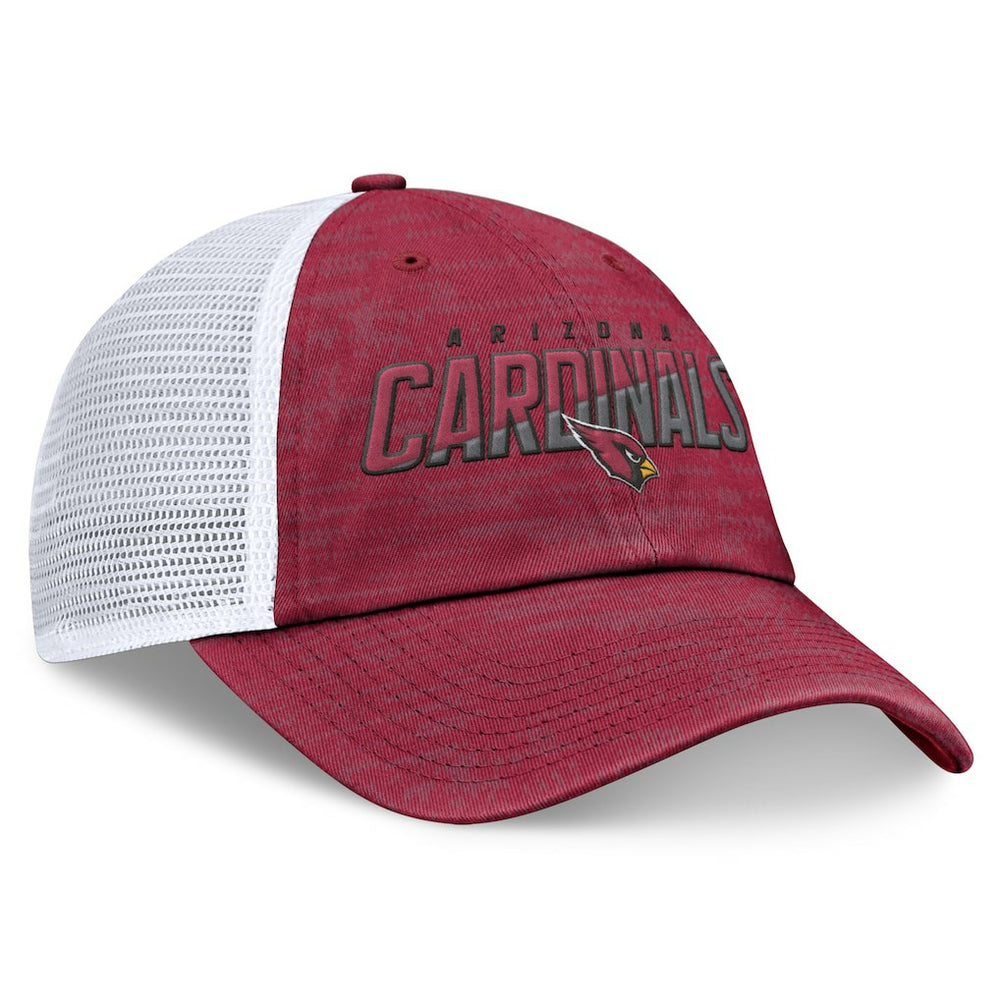 Arizona Cardinals Challenge Trucker Adjustable Hat Heather Cardinal - Fanatics