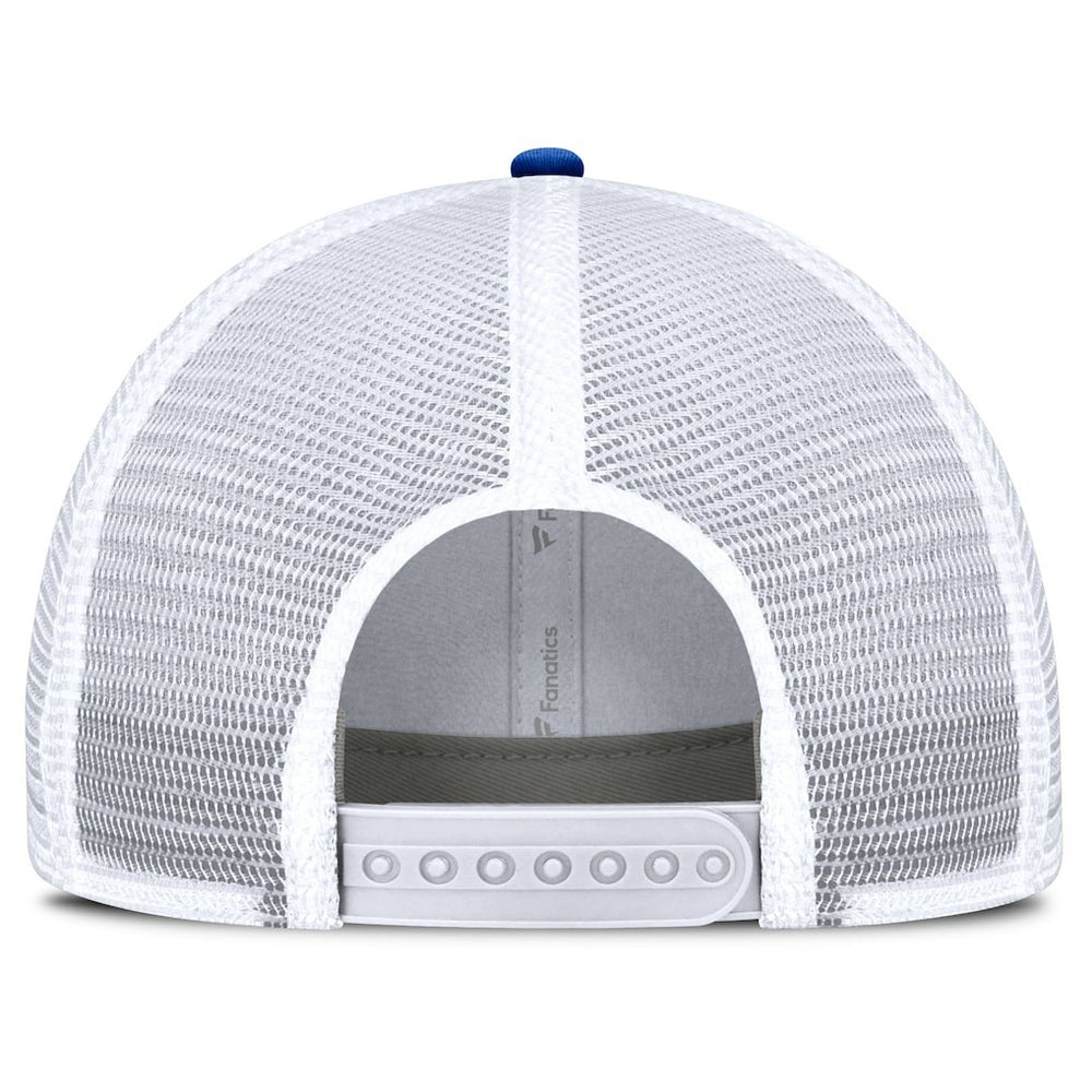 Los Angeles Rams Flawless Stripe Adjustable Hat White/Royal - Fanatics