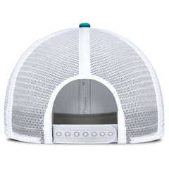 Miami Dolphins Flawless Stripe Adjustable Hat White/Aqua - Fanatics