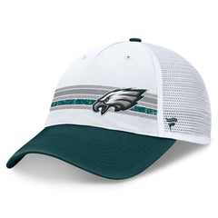 Philadelphia Eagles Flawless Stripe Adjustable Hat White/Midnight Green - Fanatics