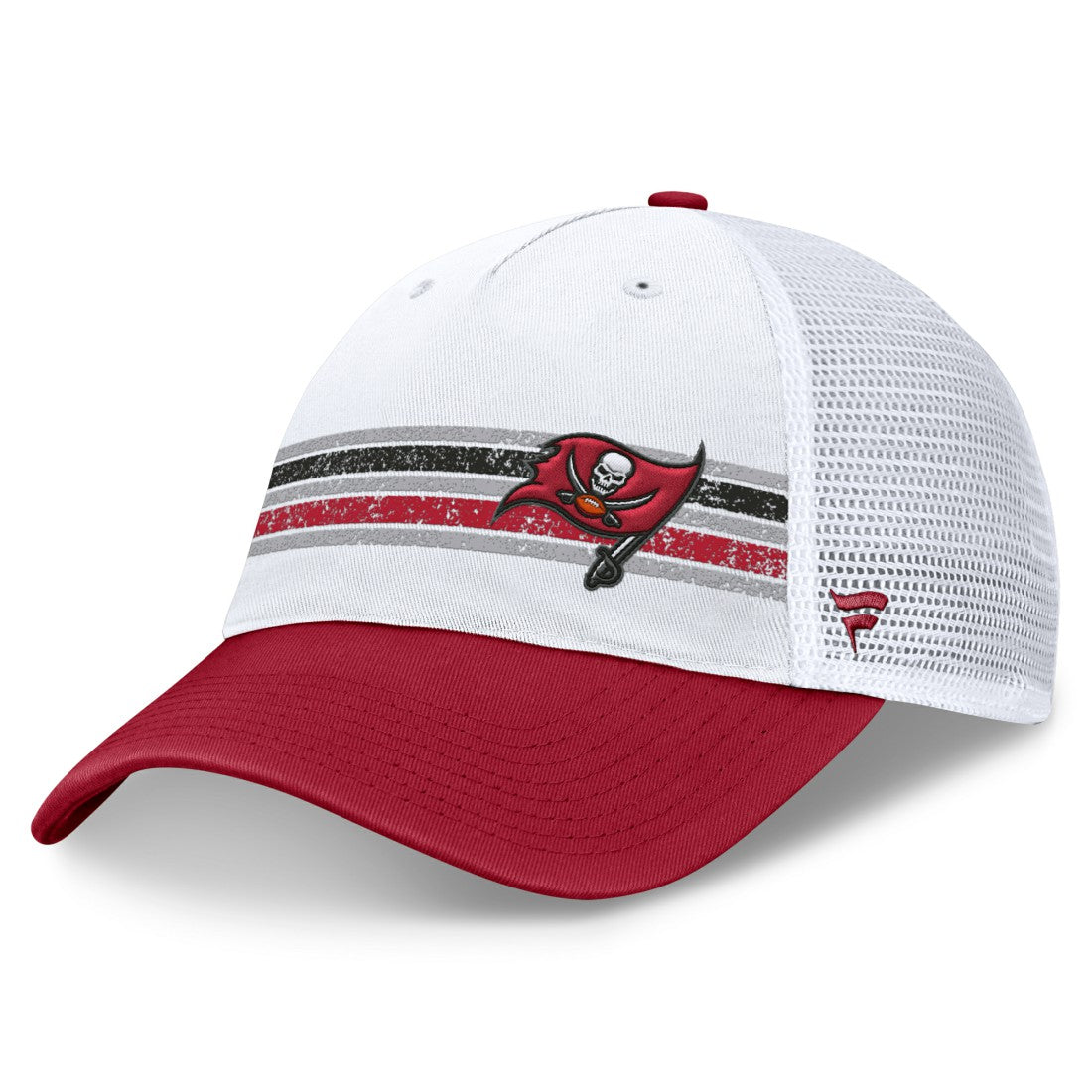 Tampa Bay Buccaneers Flawless Stripe Adjustable Hat White/Red - Fanatics