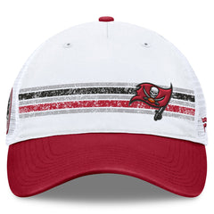 Tampa Bay Buccaneers Flawless Stripe Adjustable Hat White/Red - Fanatics