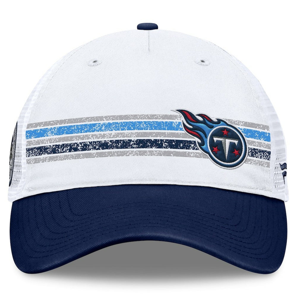 Tennessee Titans Flawless Stripe Adjustable Hat White/Navy - Fanatics