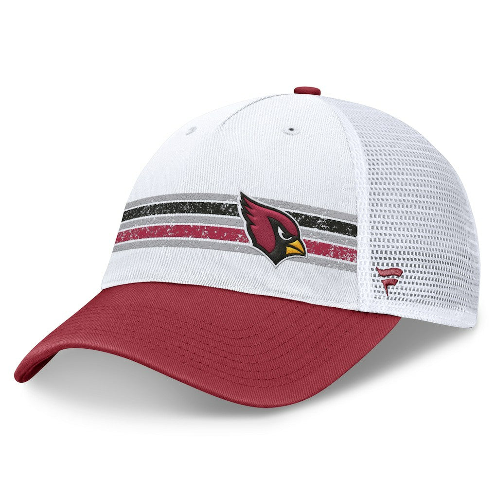 Arizona Cardinals Flawless Stripe Adjustable Hat White/Cardinal - Fanatics