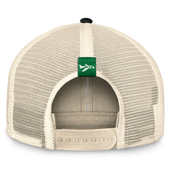 New York Jets Diamond Stripe Trucker Adjustable Hat Natural/Black - Fanatics