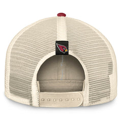 Arizona Cardinals Diamond Stripe Trucker Adjustable Hat Natural/Cardinal - Fanatics