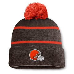 Cleveland Browns Holding Cuffed Knit Hat with Pom Brown - Fanatics