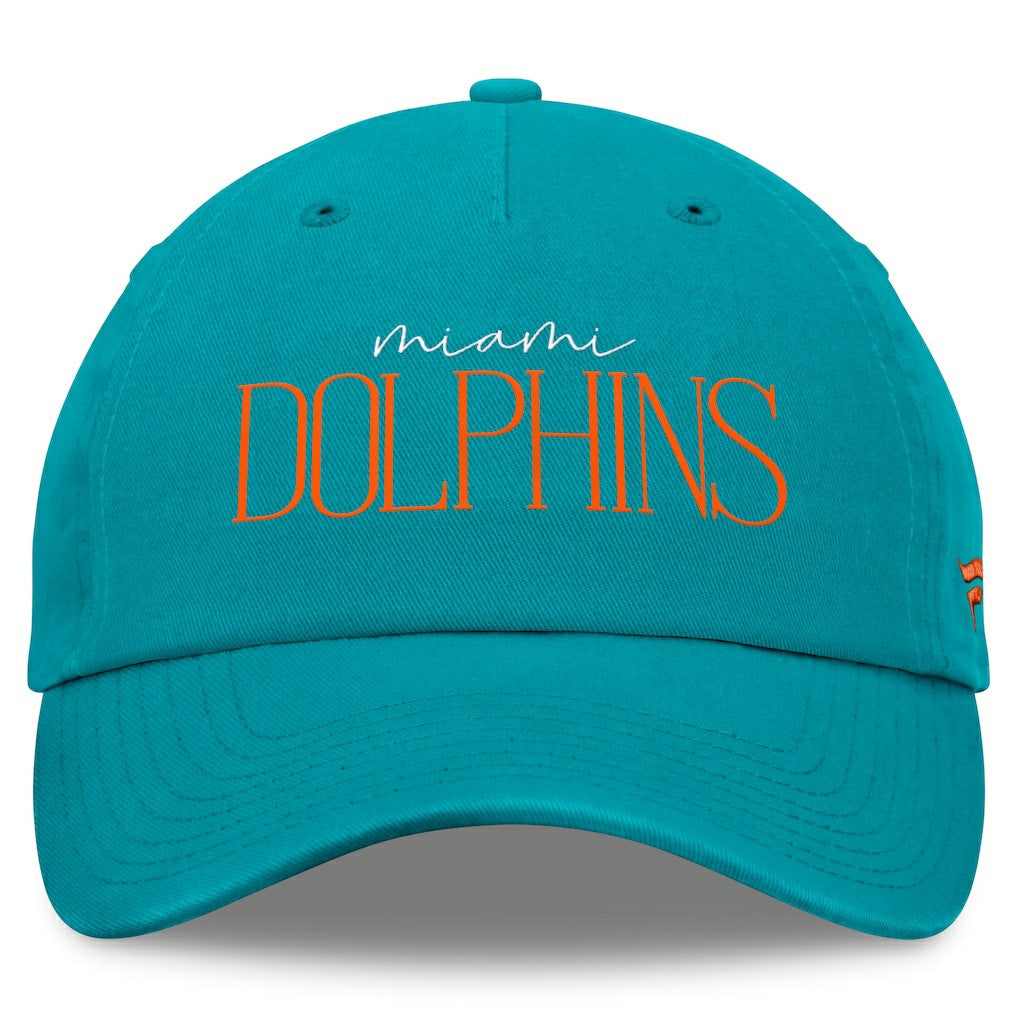 Miami Dolphins Women's Review Unstructured Adjustable Hat Aqua - Fanatics