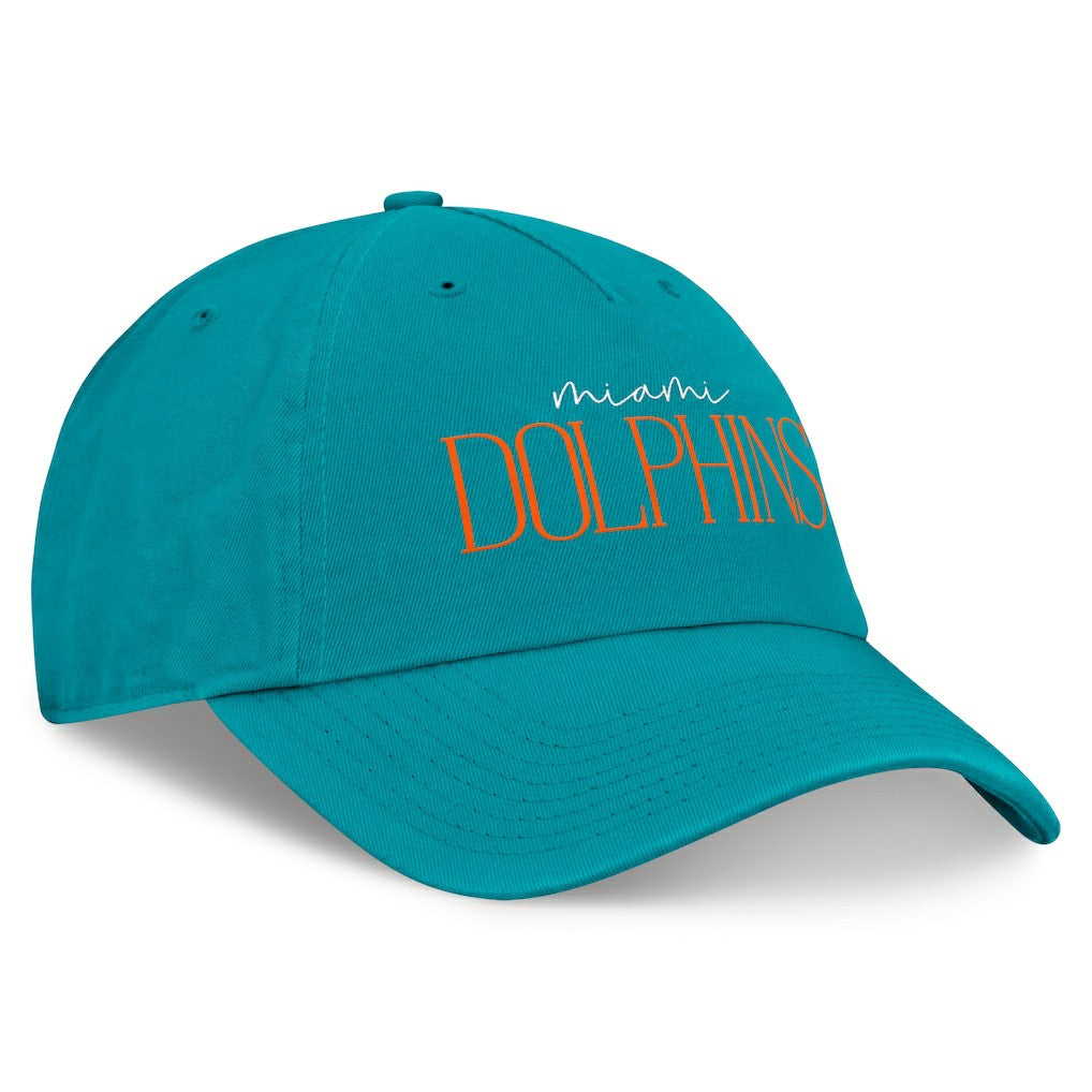 Miami Dolphins Women's Review Unstructured Adjustable Hat Aqua - Fanatics