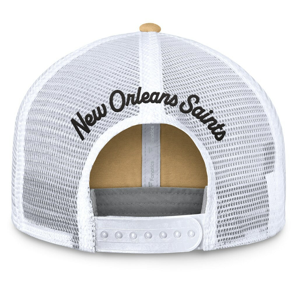 New Orleans Saints Women's Slogan Trucker Adjustable Hat Gold - Fanatics