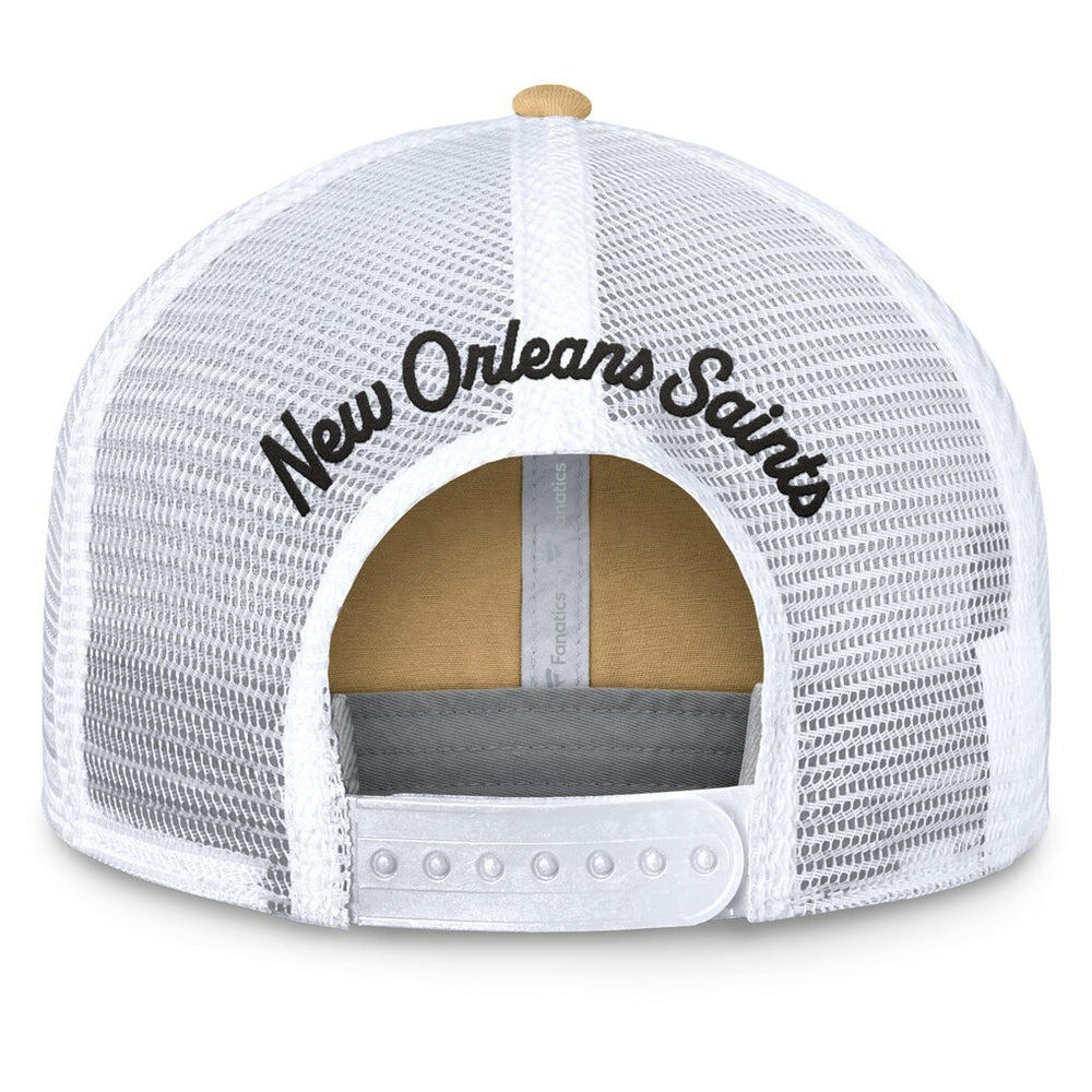 New Orleans Saints Women's Slogan Trucker Adjustable Hat Gold - Fanatics