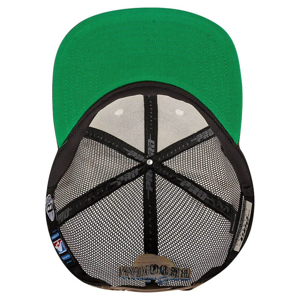 NBA - Brooklyn Nets Pro Standard Glint Sunset Snapback Hat - Cream/Brown