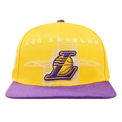 NBA - Los Angeles Lakers Pro Standard Logo Morph Snapback Hat - Gold/Purple