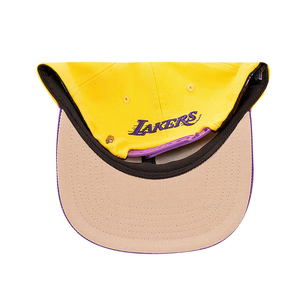 NBA - Los Angeles Lakers Pro Standard Logo Morph Snapback Hat - Gold/Purple