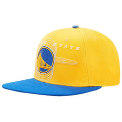NBA - Golden State Warriors Pro Standard Logo Morph Snapback Hat - Gold/Royal