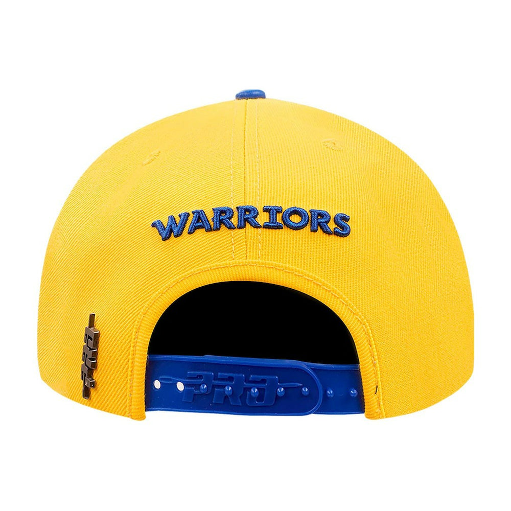 NBA - Golden State Warriors Pro Standard Logo Morph Snapback Hat - Gold/Royal