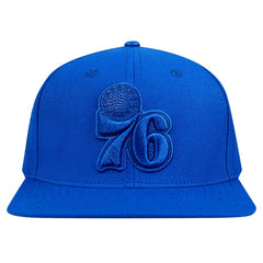 NBA - Philadelphia 76ers Pro Standard Triple Tonal Snapback Hat - Royal