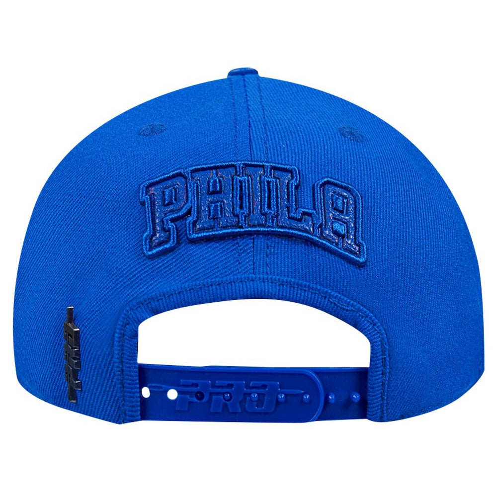NBA - Philadelphia 76ers Pro Standard Triple Tonal Snapback Hat - Royal