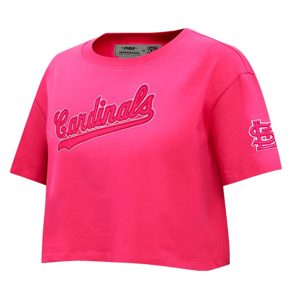St. Louis Cardinals Pro Standard Women's Triple Pink Boxy Cropped T-Shirt Near Me