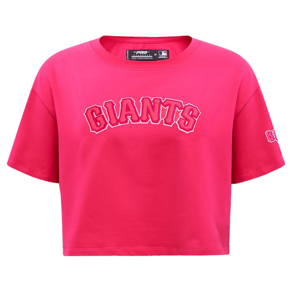 San Francisco Giants Pro Standard Women's Triple Pink Boxy Cropped T-Shirt discount