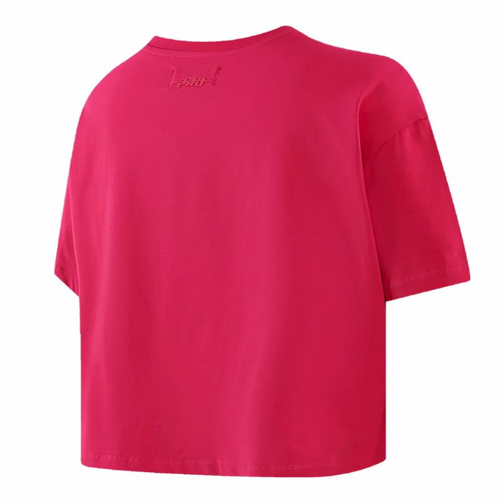 Boston Red Sox Pro Standard Women's Triple Pink Boxy Cropped T-Shirt Online