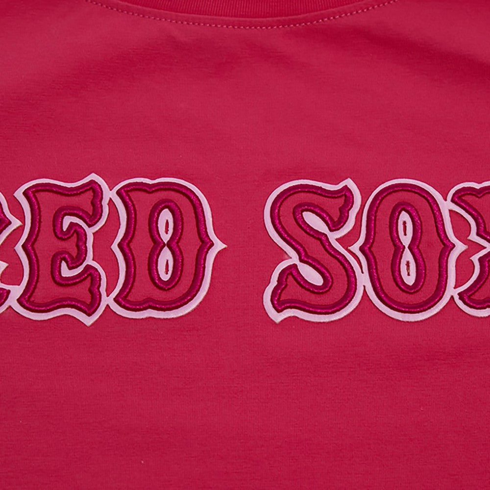 Boston Red Sox Pro Standard Women's Triple Pink Boxy Cropped T-Shirt Online