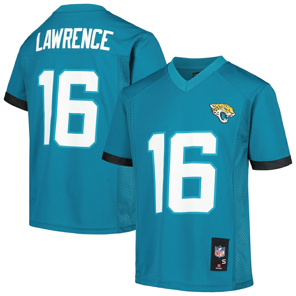 Trevor Lawrence Jacksonville Jaguars Youth Replica Player Jersey Teal - NFL