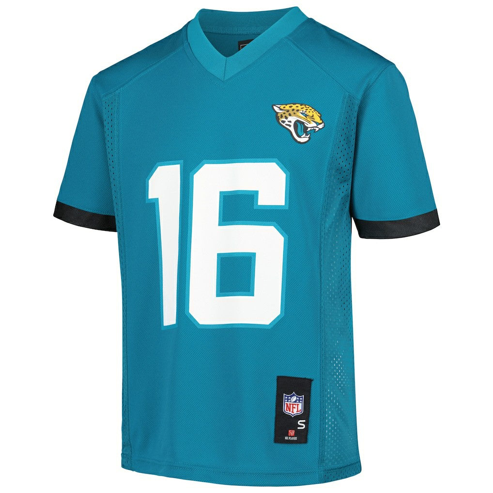 Trevor Lawrence Jacksonville Jaguars Youth Replica Player Jersey Teal - NFL