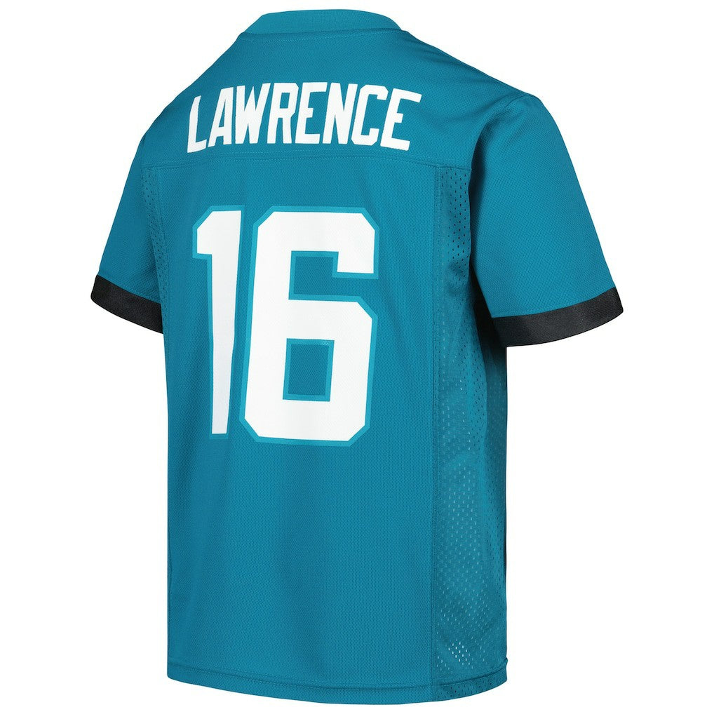 Trevor Lawrence Jacksonville Jaguars Youth Replica Player Jersey Teal - NFL