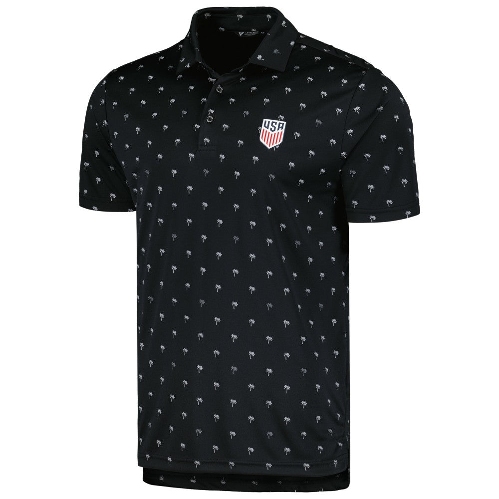 USMNT Levelwear Groove Performance Polo - Black