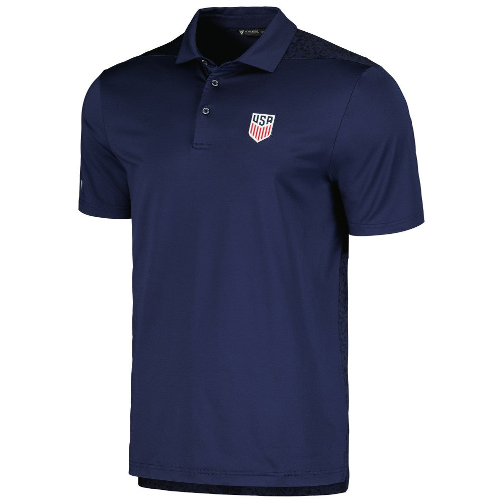 USMNT Levelwear Spry Performance Polo - Navy