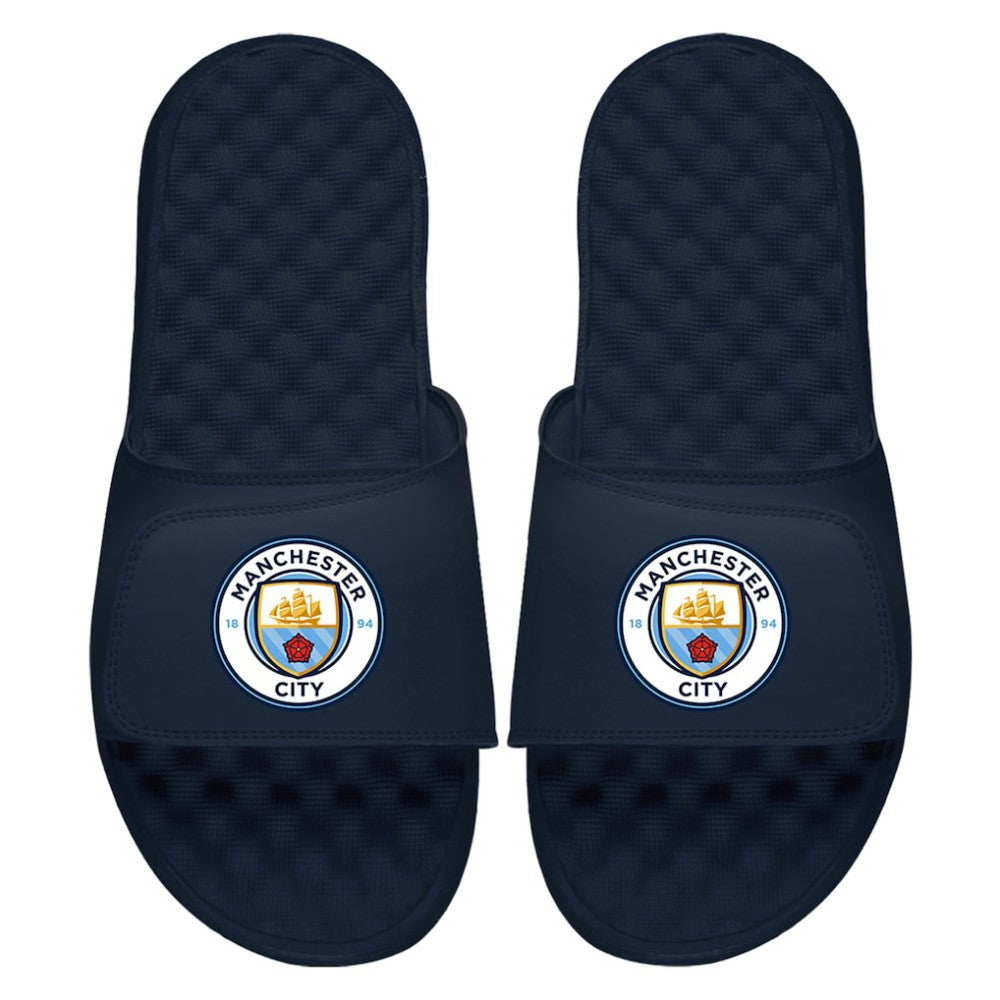 Manchester City ISlide Primary Logo Slide Sandals - Navy