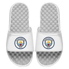Manchester City ISlide Primary Logo Slide Sandals - White