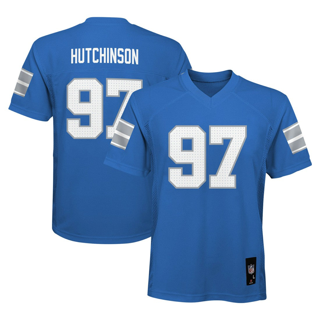 Aidan Hutchinson Detroit Lions Youth Replica Player Jersey - Blue outlet | NFL Jerseys