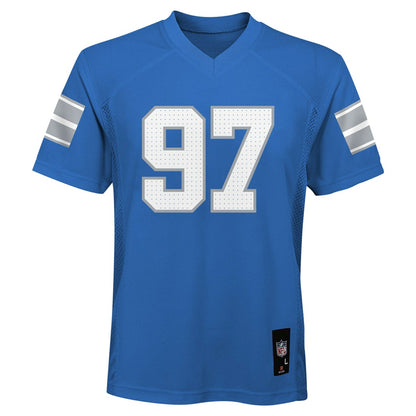 Aidan Hutchinson Detroit Lions Youth Replica Player Jersey - Blue outlet | NFL Jerseys