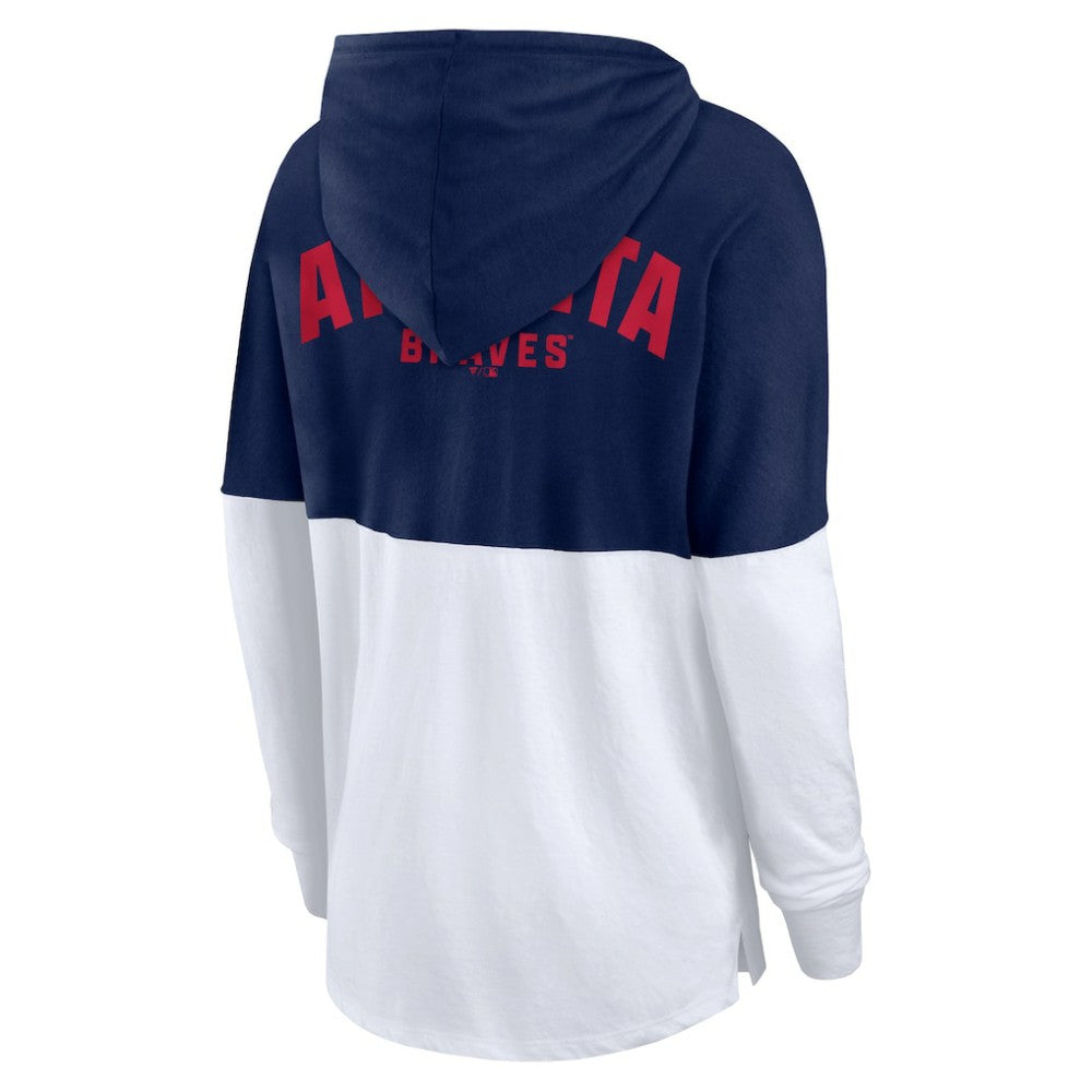 Atlanta Braves Fanatics Women's Backup Option Pullover Hoodie On Sale