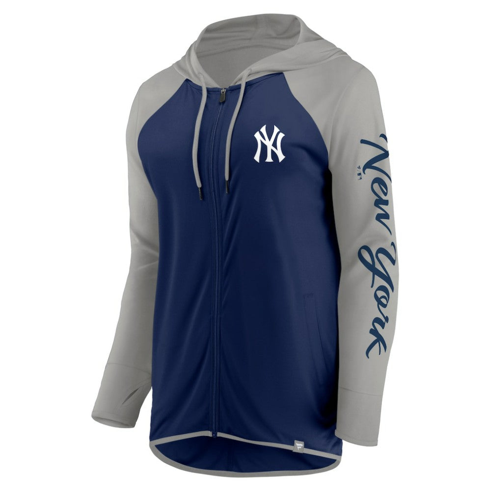 New York Yankees Fanatics Women's Script Sleeve Full-Zip Hoodie Sale