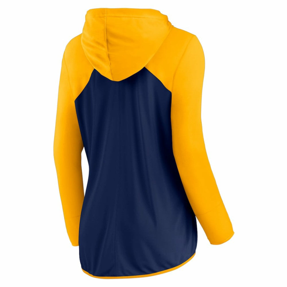 Milwaukee Brewers Fanatics Women's Script Sleeve Full-Zip Hoodie On Sale